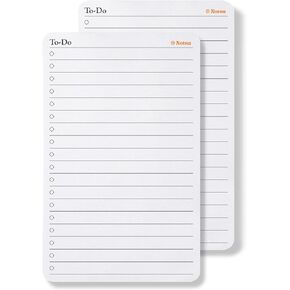 To Do List Small Desk Notepad 2 Pack | Minimalist To-Do Checklist Task Memo Note Pads with Premium Thick Paper, 3.9" x 6.3"