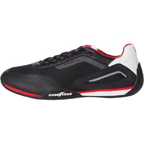 Goodyear Overdrive Racing Sneaker for Men, Pair, Athletic Auto Racing Footwear with Non-Slip EVA Rubber Soles, PU Leather Upper, Mesh Lining