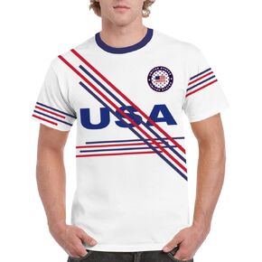 USA United States Flag Sports Soccer Football Men's Short-Sleeve Top T-Shirt Jersey in Saudi Arabia