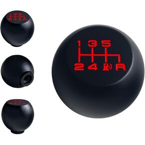 JGR Black Billet Aluminum Flat Top 6 Speed Need Gas Shift Knob Reverse Down Right Shift Pattern M12x1.25 M10x1.5 M10x1.25 M8x1.25