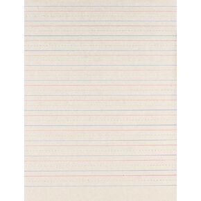Zaner-Bloser Newsprint Handwriting Paper, Dotted Midline, Grade 2, 1/2" x 1/4" x 1/4" Ruled Short, 8" x 10-1/2", 500 Sheets