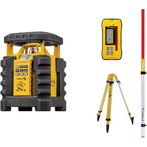 Stabila LAR350 Fully Self-Leveling Rotary Laser 9-piece Kit Interior/Exterior Horizontal, Vertical Levelling, Dual-Slope, Section Mode, LED Assist, Manual Alignment, Motion Control and Plumb Lines