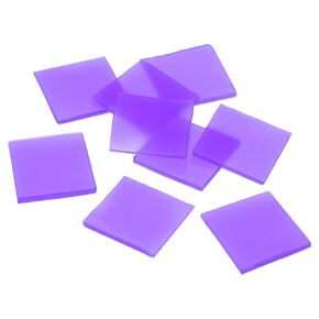 PATIKIL 2 x 2cm Diamond Painted Glue Clay, 50 Pack Glue Clay Wax Tool Set for Diamond Painted, DIY Craft, Purple