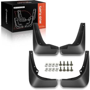 A-Premium Set of 4PCS Mud Flaps Splash Guards Mudguards Mudflaps with Hardware Accessories Compatible with Chevrolet Cruze 10-15, Cruze Limited 2016, Sedan, Front and Rear (Driver & Passenger Sides)