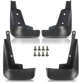 YHTAUTO Set of 4 Mud Flaps Splash Guards Accessories Replacement for Chevrolet Cruze 2016-2019, Sedan Only, Front and Rear LH RH, Black