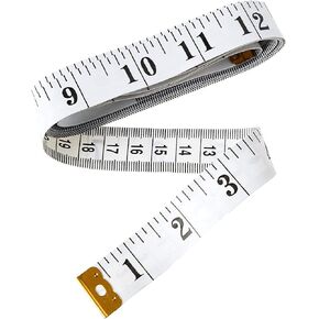 NAHANCO 60" Measuring Tape for Sewing, White