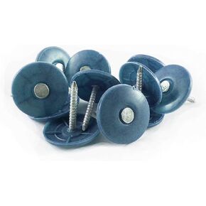 WoodPro Fasteners PC3-2M 3" Electrogalvanized Plastic Cap, Ring Shank (2,000 per Box) Nail, Varies