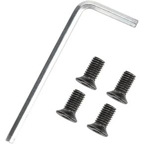 4 PCS Forehead Head Screws Compatible with Xiaomi M365/PRO Electric Scooter with Hex Wrench, M5 x 10mm Stainless Steel Socket Head Cap Screw Kit Replacement Repair Accessories