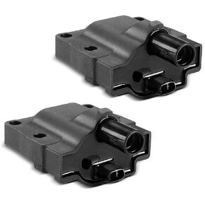 A-Premium Engine Ignition Coil Pack (2-Pin) Compatible with Lexus LS400, SC400 & Toyota 4Runner, Camry, Celica, MR2, Pickup, T100, 2.0L 2.2L, 2-PC Set