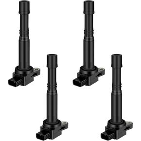 ECCPP Set of 4 Ignition Coil Packs Compatible for Acura TSX 2.4L/RDX 2.3L L42004-2012 Replacement for UF417 C1450 for Travel, Transportation and Repair