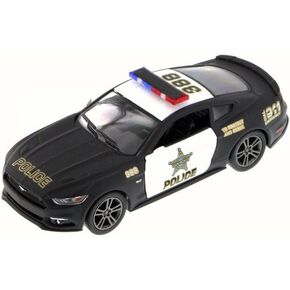 KiNSMART 2015 Ford Mustang GT Police, Black 5386DP - 1/38 Scale Diecast Model Toy Car but NO Box