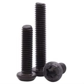 M3-0.5 x 10mm Button Head Torx Drive Machine Screws Bolts, Black Oxide Finish, 10.9 Grade Alloy Steel, Full Thread Coverage UNC, Pack of 100