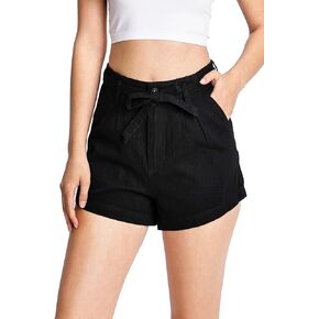 Celebrity Pink Women's Juniors High Rise Waist-Tie Shorts