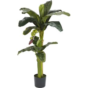 Nearly Natural 5ft. + 3ft. Banana Silk Tree with Bananas