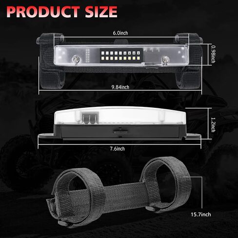 UTV ضوء داخلي LED قبة ضوء عالمي شريط لفة جبل داخلي LED ضوء فائدة لفة قفص ضوء ل UTV Polaris RZR Can Am Pioneer Talon Kawasaki Yamaha ATV Golf Cart Boat Off Road in Saudi Arabia