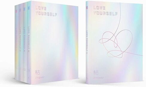 BTS - LOVE YOURSELF 結 الإجابة [S+E+L+F ver. المجموعة] 4 ألبومات + كتاب صور + كتاب صغير + بطاقة صور + حزمة ملصقات + 4 ملصقات مطوية in Kuwait