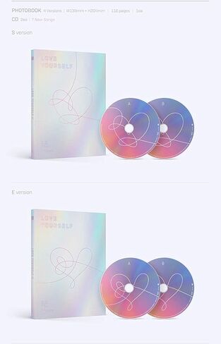 BTS - LOVE YOURSELF 結 الإجابة [S+E+L+F ver. المجموعة] 4 ألبومات + كتاب صور + كتاب صغير + بطاقة صور + حزمة ملصقات + 4 ملصقات مطوية in Kuwait