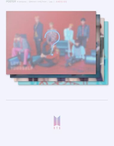 BTS - LOVE YOURSELF 結 الإجابة [S+E+L+F ver. المجموعة] 4 ألبومات + كتاب صور + كتاب صغير + بطاقة صور + حزمة ملصقات + 4 ملصقات مطوية in Kuwait