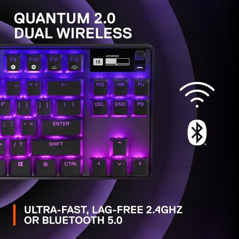لوحة مفاتيح الألعاب SteelSeries Apex Pro TKL اللاسلكية بتقنية Bluetooth HyperMagnetic (متجددة) in Saudi Arabia