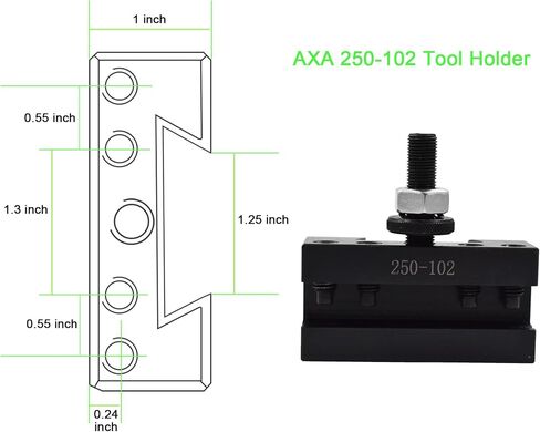 5Pcs Turning Tool Holder AXA 250-102 Quick Change Tool Post Boring Turning Holder Fit for Lathe in Saudi Arabia