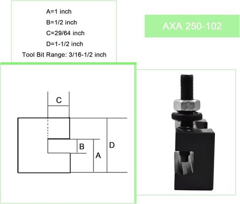 5Pcs Turning Tool Holder AXA 250-102 Quick Change Tool Post Boring Turning Holder Fit for Lathe in Saudi Arabia