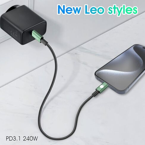 240W Type C to Type C Fast Charging Cable - USB C Cable for iPhone 15, MacBook Pro, iPad Pro, Samsung - C to C Cable for Quick Charge (3pack-1.5+3.3+6ft) in Saudi Arabia