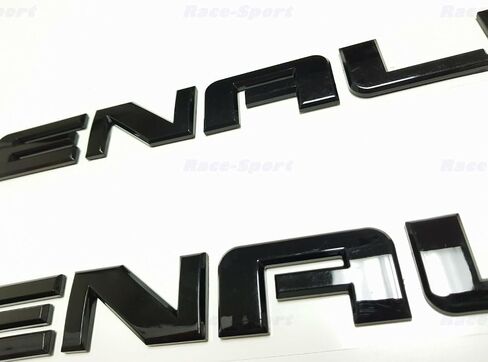 2X Denali HD Side Door Tailgate Letter Nameplate Emblem Badge 3D Replacement for Denali (Chrome) in Saudi Arabia