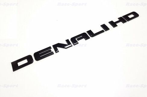 2X Denali HD Side Door Tailgate Letter Nameplate Emblem Badge 3D Replacement for Denali (Chrome) in Saudi Arabia