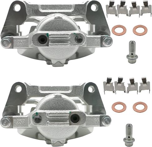 Chefull 18B5485 BC3079 Front Brake Caliper Assembly with Bracket Driver or Passenger Side for 2013-2017 Jeep Wrangler JK Chrysler Town & Country Ram C/V VW Routan Dodge Grand Caravan Nitro Journey V6 in Saudi Arabia