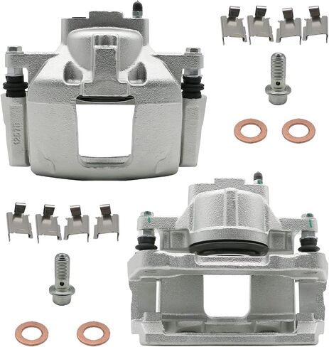 Chefull 18B5485 BC3079 Front Brake Caliper Assembly with Bracket Driver or Passenger Side for 2013-2017 Jeep Wrangler JK Chrysler Town & Country Ram C/V VW Routan Dodge Grand Caravan Nitro Journey V6 in Saudi Arabia