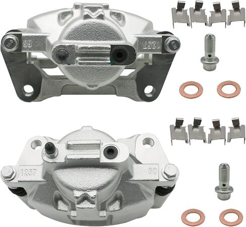Chefull 18B5485 BC3079 Front Brake Caliper Assembly with Bracket Driver or Passenger Side for 2013-2017 Jeep Wrangler JK Chrysler Town & Country Ram C/V VW Routan Dodge Grand Caravan Nitro Journey V6 in Saudi Arabia