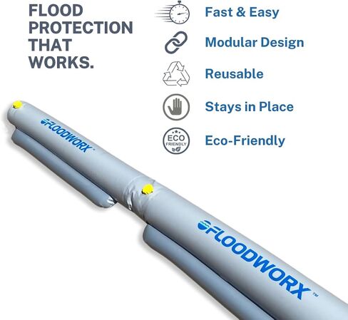 Flood Barriers, Alternative to Sandbags for Flooding, Flood Barrier for Home, Water Barriers for Flooding, 4 ft x 6 in in Saudi Arabia
