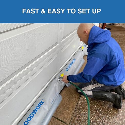Flood Barriers, Alternative to Sandbags for Flooding, Flood Barrier for Home, Water Barriers for Flooding, 4 ft x 6 in in Saudi Arabia