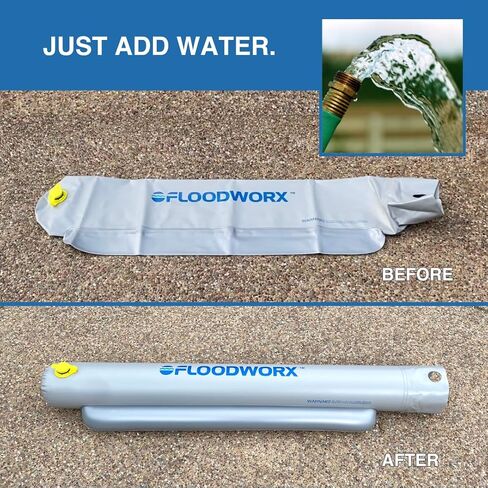Flood Barriers, Alternative to Sandbags for Flooding, Flood Barrier for Home, Water Barriers for Flooding, 4 ft x 6 in in Saudi Arabia