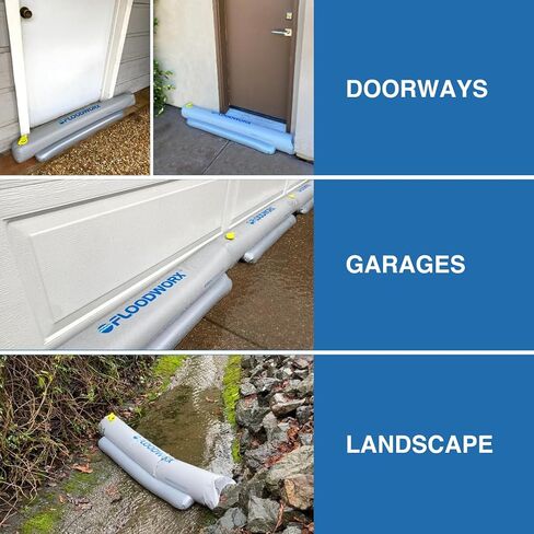 Flood Barriers, Alternative to Sandbags for Flooding, Flood Barrier for Home, Water Barriers for Flooding, 4 ft x 6 in in Saudi Arabia