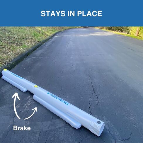 Flood Barriers, Alternative to Sandbags for Flooding, Flood Barrier for Home, Water Barriers for Flooding, 4 ft x 6 in in Saudi Arabia