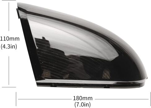 2PCS Mirror Turn Signal Lights Lamp and Housing Driver& Passenger Side For Dodge Ram 2009-2014 1500 2010-2014 2500 RH&LH OEM 68064948AA,68064949AA,clear in Saudi Arabia