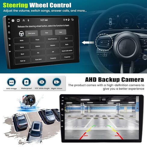[4+64G] ستيريو سيارة Android 13 ثماني النواة لسيارة Nissan Sentra 2013-2017 مع Apple Carplay&Android Auto، راديو سيارة 10.1 بوصة مع وصلة مرآة بلوتوث FM/RDS WiFi GPS Navigation SWC Dual USB+AHD كاميرا احتياطية in Saudi Arabia
