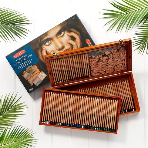Derwent Lightfast Colour Pencils, Professional Quality, Wooden Box Set of 100, 2305693 in Saudi Arabia