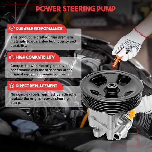 Power Steering Pump Fit 2007-2013 for Nissan for Altima 2002-2011 for Nissan for X-Trail Replacement 21-5478 Power Steering Pump Pulley kit in Saudi Arabia