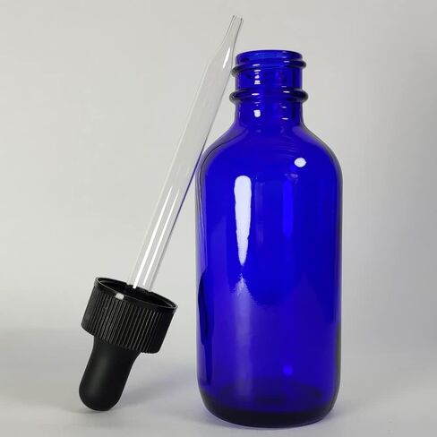 Bioll 60ml (2 oz) Glass Dropper Bottle.Essential Oil Bottle With Glass Eye Droppers.For Lab Chemicals,Alcohol,Sterilize Water,Perfumes Bottles-12Pack (Amber) in Saudi Arabia
