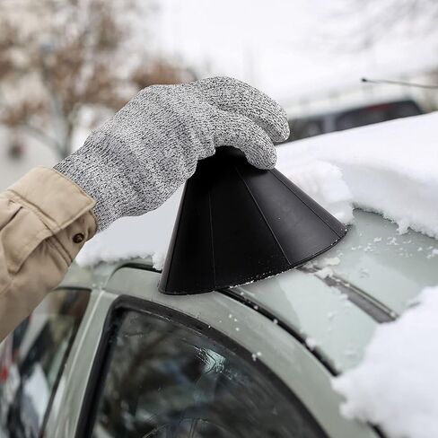 كاشطات ثلج سحرية للزجاج الأمامي للسيارة، مكشطة ثلج مستديرة مع قمع، هدية لعيد الميلاد، ملحقات الشتاء للسيارة، مكشطة نافذة السيارة للثلج والثلج (4 ألوان) in Kuwait
