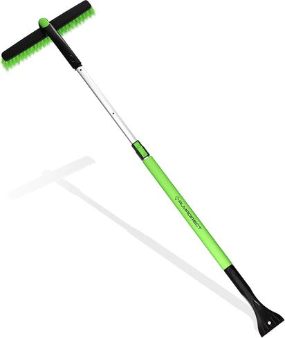 ALMA Foam Snow Brush for Car Extendable - UP TO 50 INCH Extendable Snow Brush and Ice Scraper - 360 SWIVEL Snow Brush for SUV - Broom Snow Scraper for Car Cleaner - Snow Brush for Trucks Snow Removal in Saudi Arabia