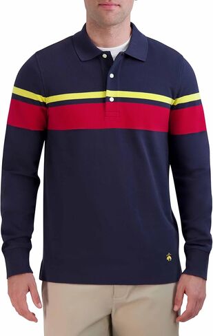 Brooks Brothers Men's Long Sleeve Chest Stripe Polo Shirt in Saudi Arabia