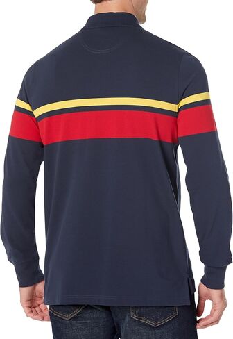 Brooks Brothers Men's Long Sleeve Chest Stripe Polo Shirt in Saudi Arabia