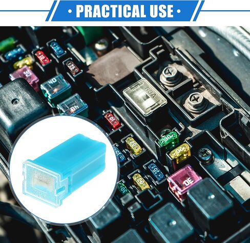 10 Pcs Standard Box Shaped Fuse 40 Amps, Universal for Pickup Trucks Cars SUV Durable Plastic Metal Green in Kuwait