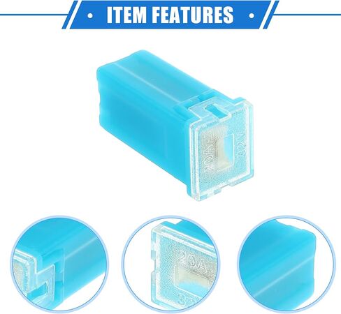 10 Pcs Standard Box Shaped Fuse 40 Amps, Universal for Pickup Trucks Cars SUV Durable Plastic Metal Green in Kuwait