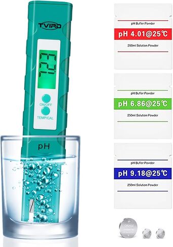 مقياس درجة الحموضة الرقمي، 0.01 مقياس درجة الحموضة عالي الدقة، مجموعة 4 في 1 مع درجة حرارة TDS PH EC، نطاق قياس 0-14 درجة الحموضة، جهاز اختبار جودة المياه للزراعة المائية، وأحواض السمك، ومياه الشرب، وحمام السباحة in Kuwait