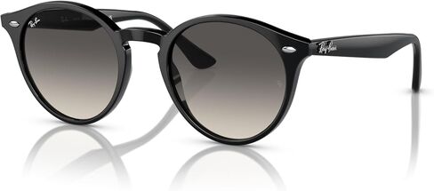 Ray-Ban RB2180 Round Sunglasses, Black/Grey Gradient, 49 mm in Saudi Arabia