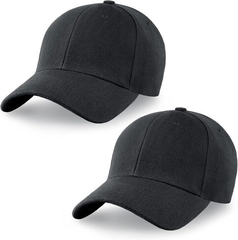 Multi Pack Classic Structured Baseball Cap, Adjustable Snapback - Ball Caps for Custom Embroidery - Running Workouts Outdoor in Saudi Arabia